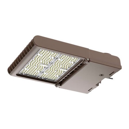 Jd International Lighting Commercial LED CLF4-300QPH5YYBR-5050 LED Flood, 300W, 4200 L, 5000K, 277-480, IP65, Brnze, DLC Prem CLF4-300QPH5YYBR-5050